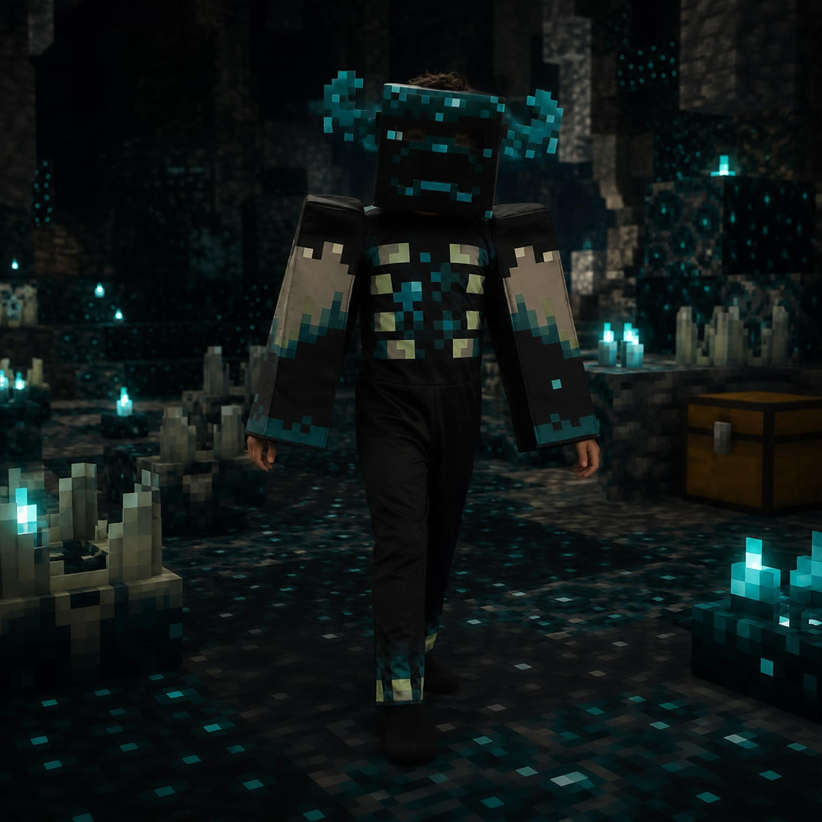 Minecraft Warden Deluxe Boys Costume