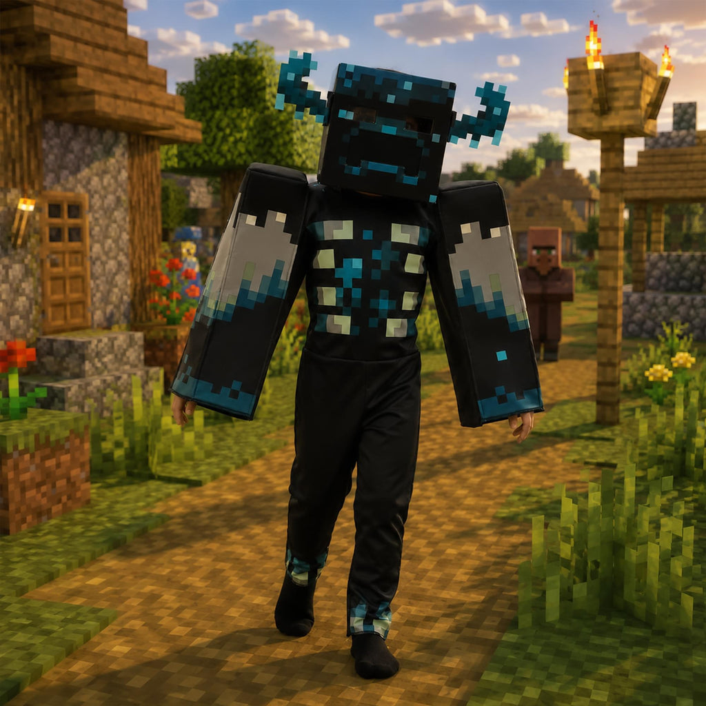 Minecraft Warden Deluxe Boys Costume