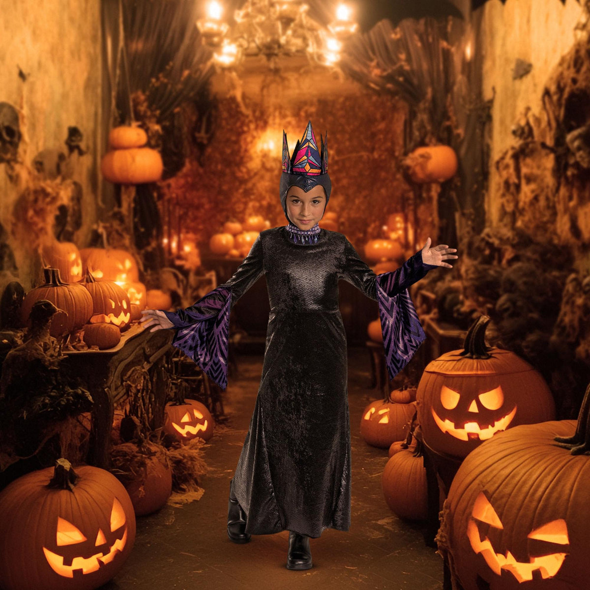Disney Snow White Movie Evil Queen Deluxe Child Costume