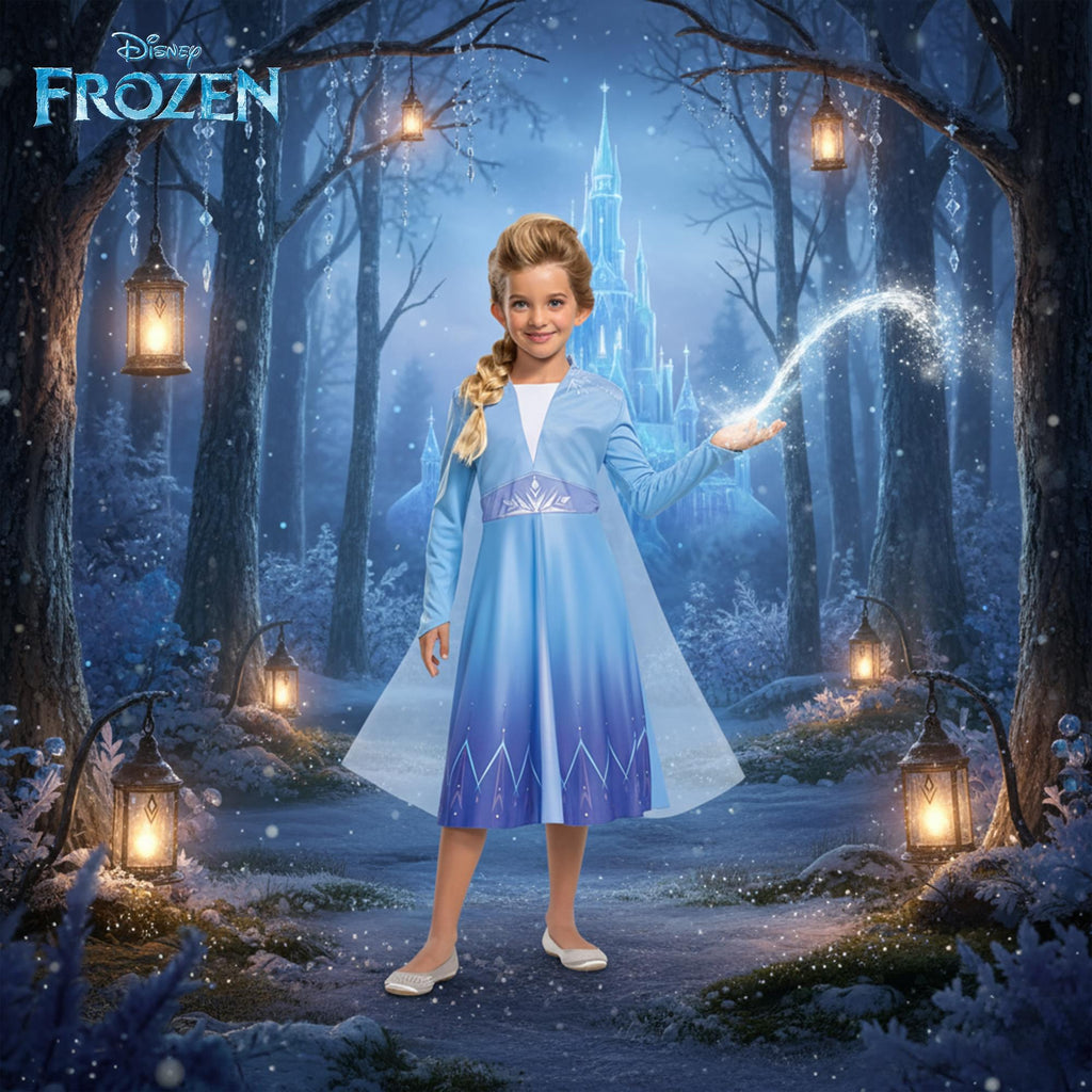 Disney Elsa Travelling Basic Plus Child Costume Medium