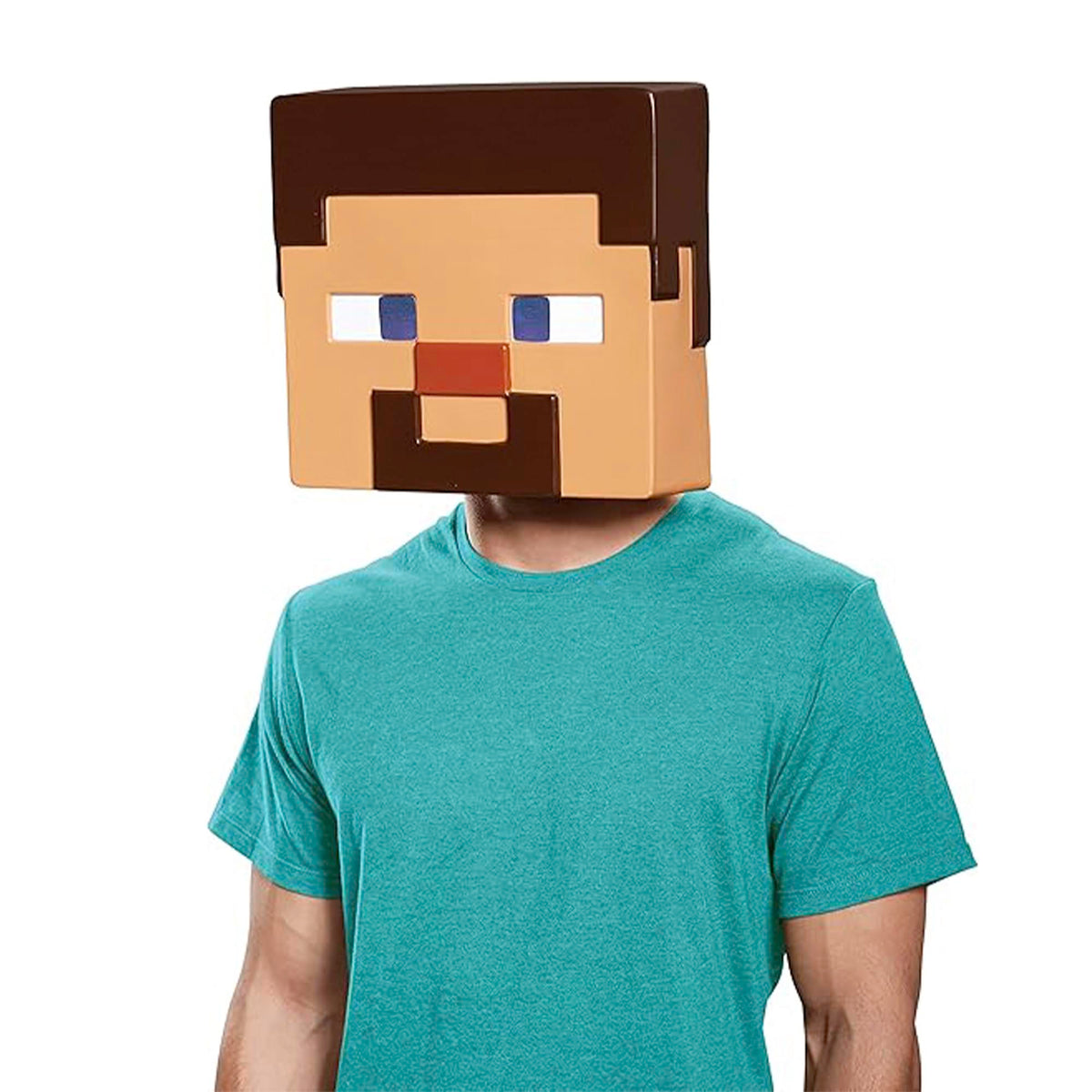 Minecraft Steve Adult Costume Mask | One Size Fits Most