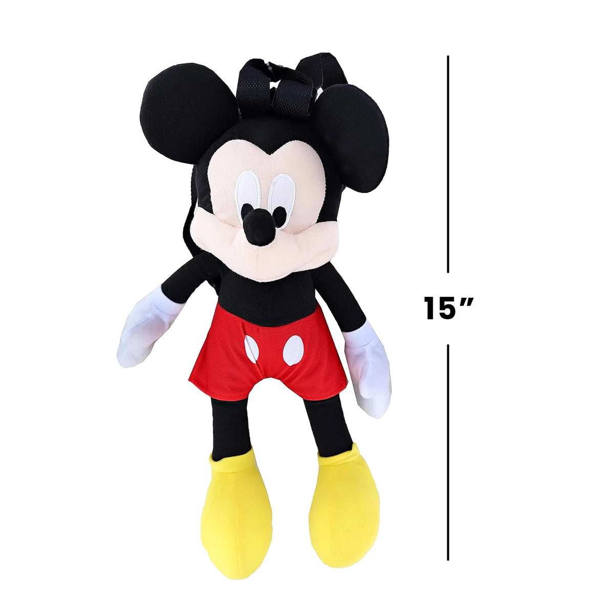 Disney Mickey Mouse 15 Inch Plush Backpack