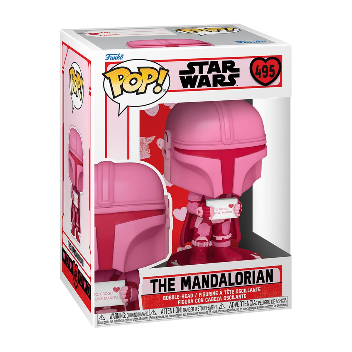Star Wars Funko POP | Valentine's Edition Mandalorian with Grogu
