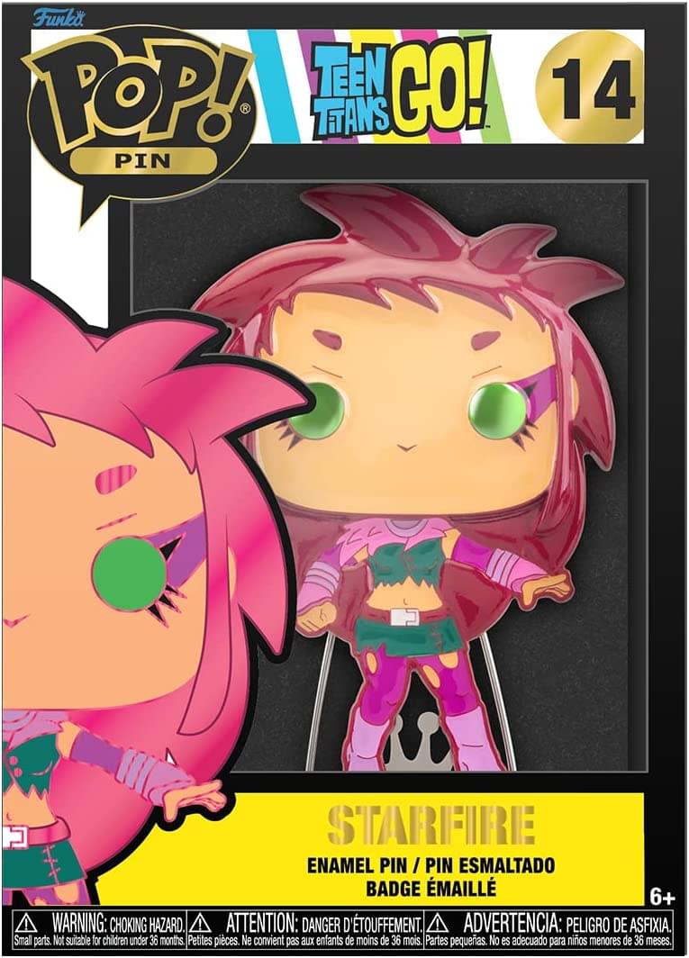 DC Teen Titans 3 Inch Funko POP Pin | Starfire