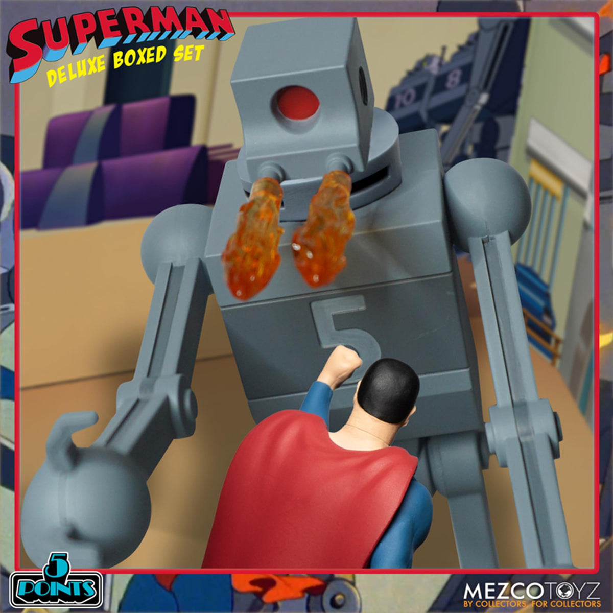 DC Comics 5 Points Superman The Mechanical Monsters (1941) Deluxe Boxed Set
