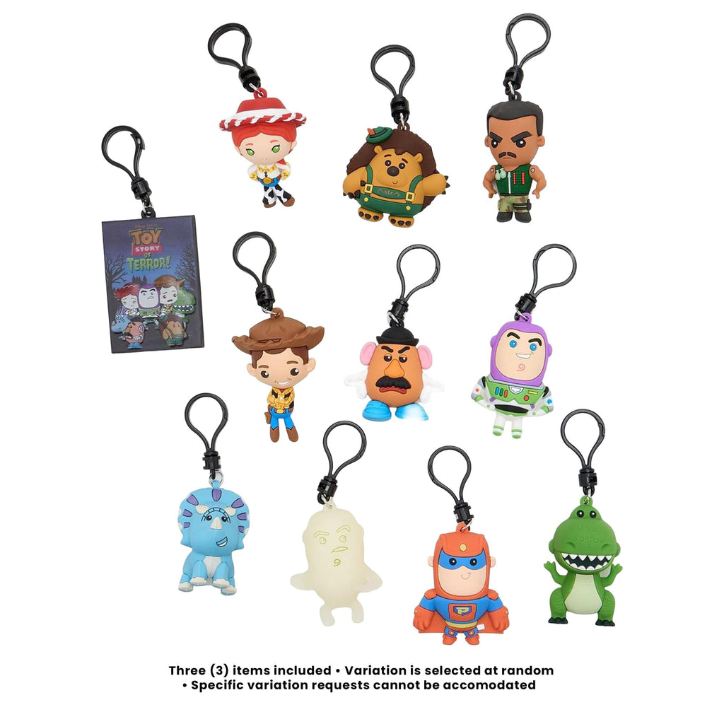 Disney Series 77 Toy Story Of Terror Blind Bag 3D Foam Bag Clip | 3 Random