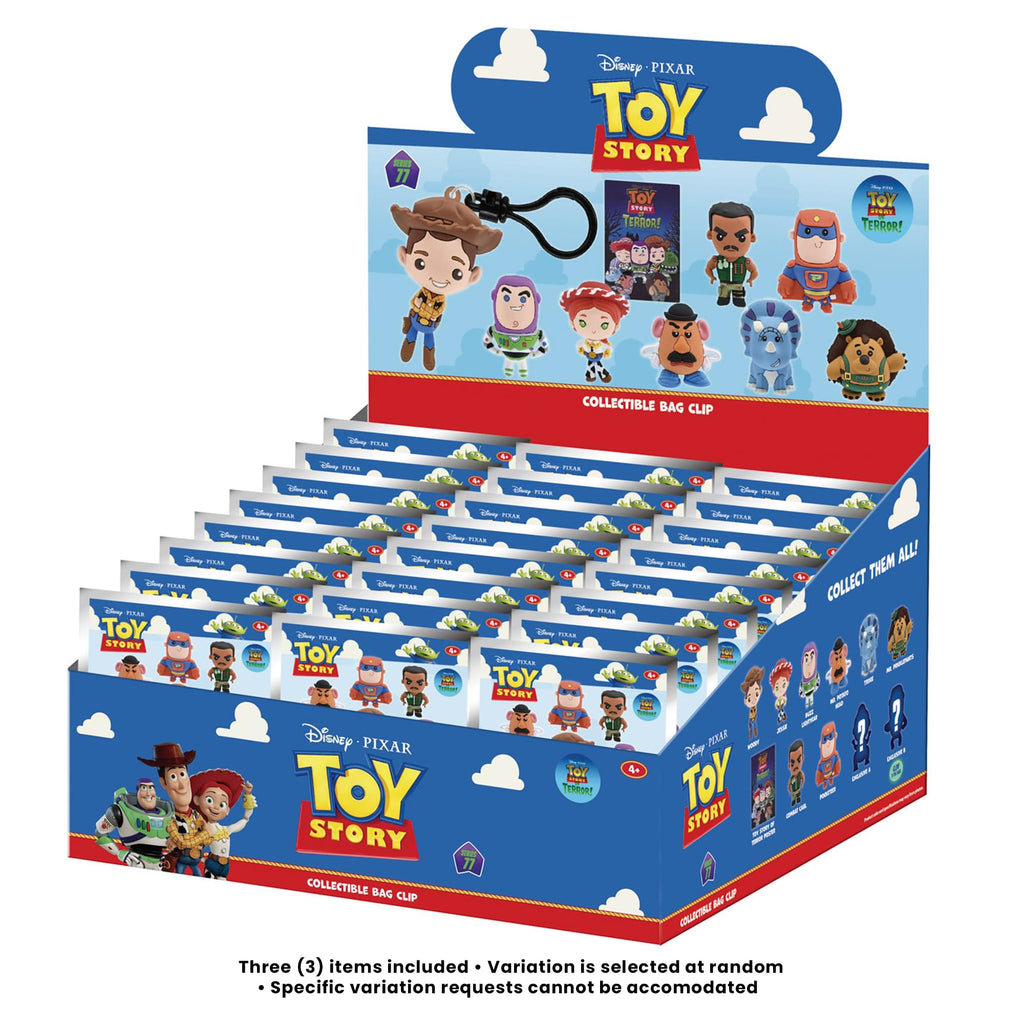 Disney Series 77 Toy Story Of Terror Blind Bag 3D Foam Bag Clip | 3 Random