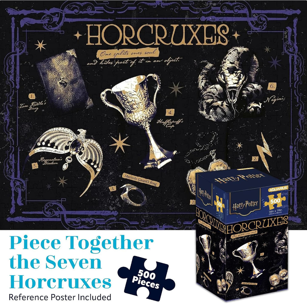 Harry Potter Horcruxes 500-Piece Jigsaw Puzzle | Vertical Box