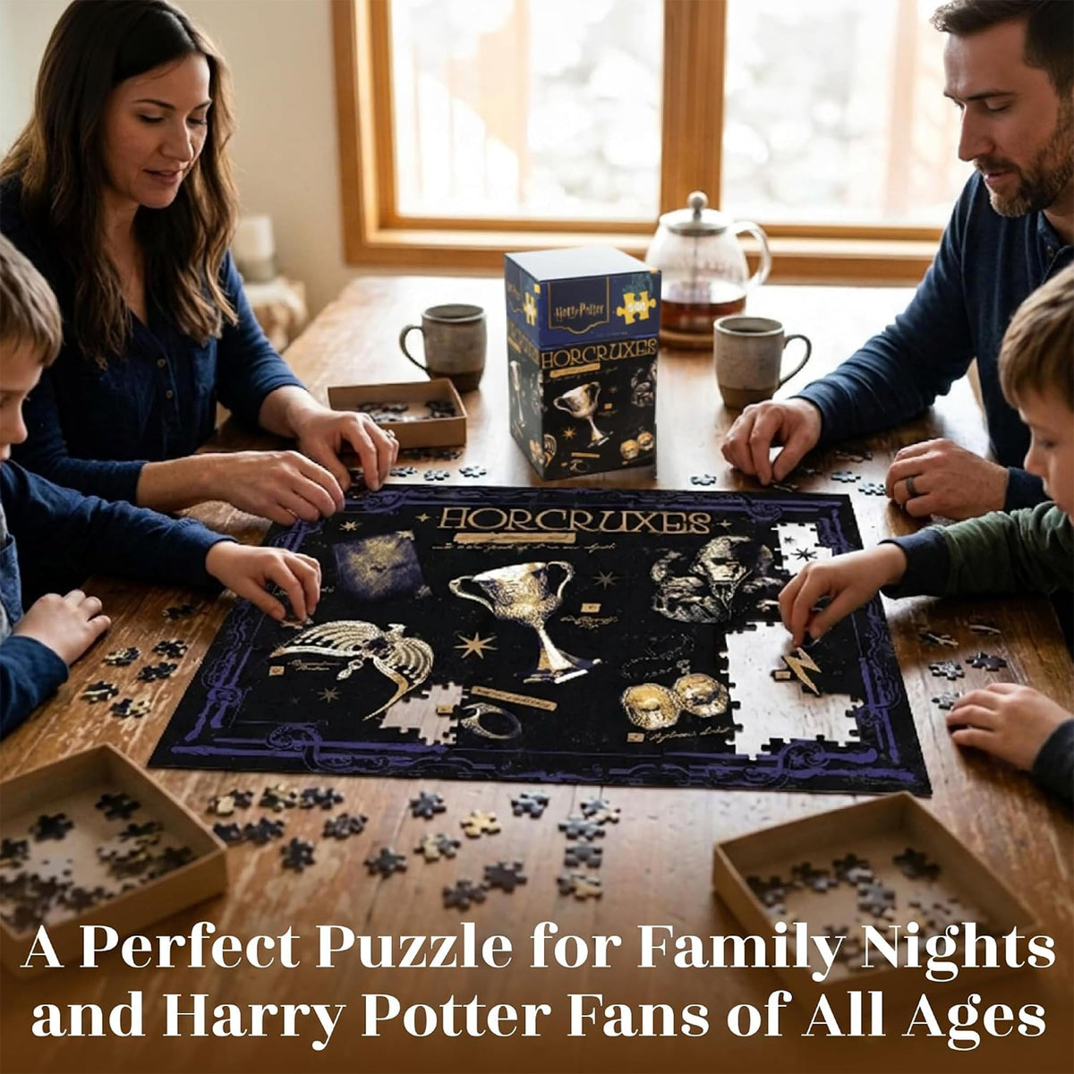 Harry Potter Horcruxes 500-Piece Jigsaw Puzzle | Vertical Box