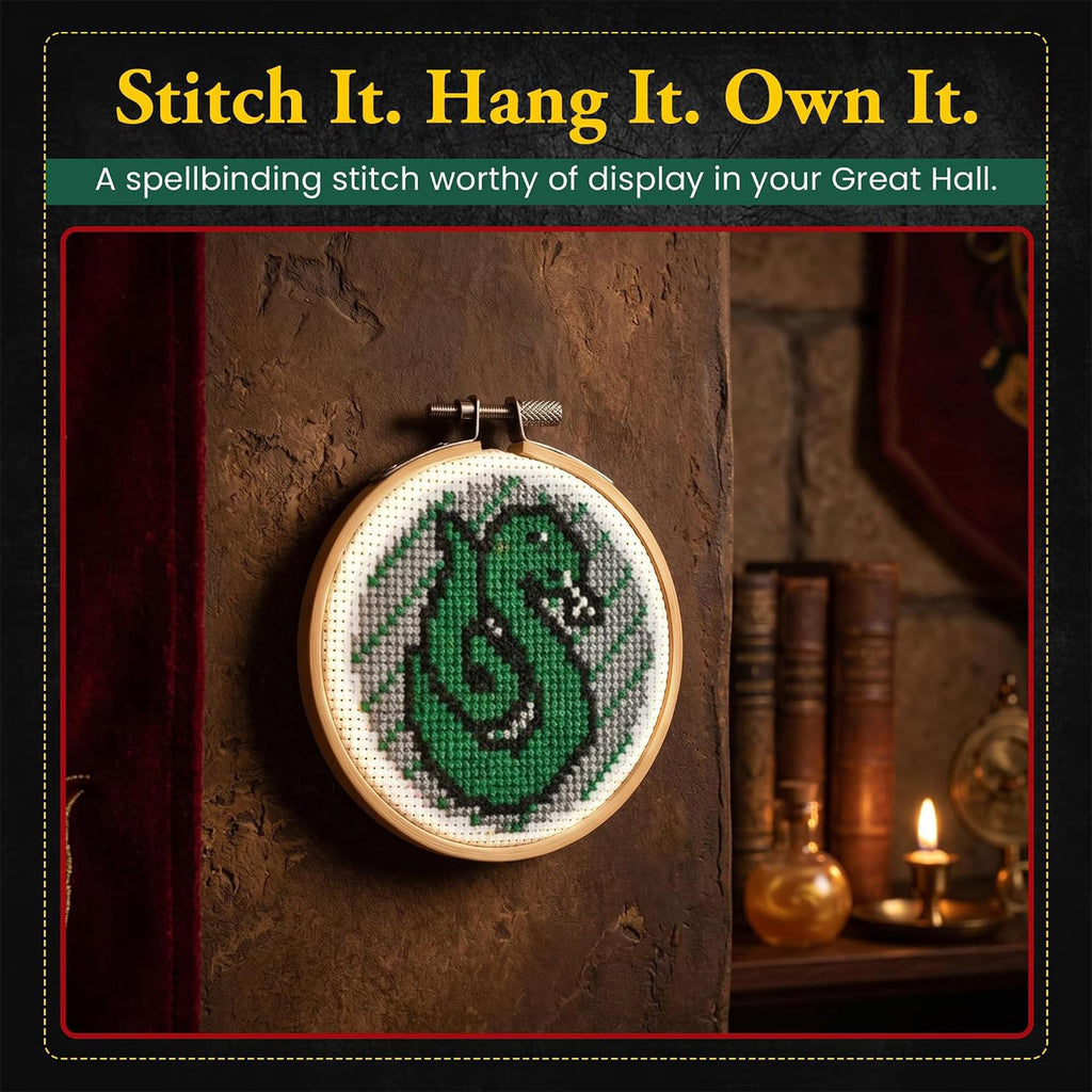 Harry Potter Slytherin Cross Stitch Embroidery Kit