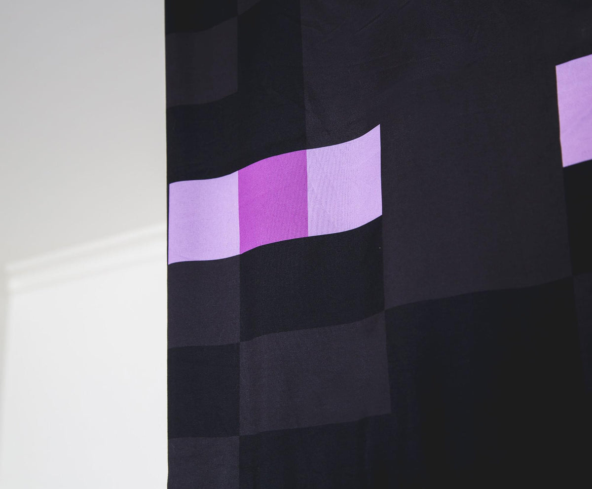 Minecraft Enderman Kids Bed Canopy for Ceiling, Hanging Curtain Netting
