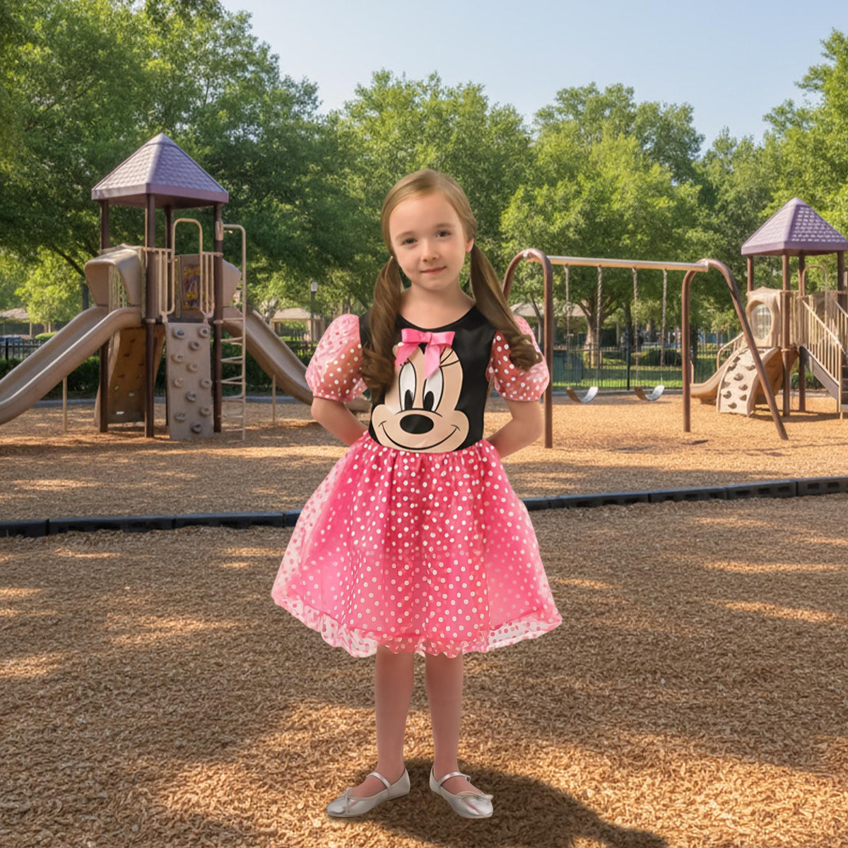 Disney Pink Puffball Minnie Mouse Child Costume