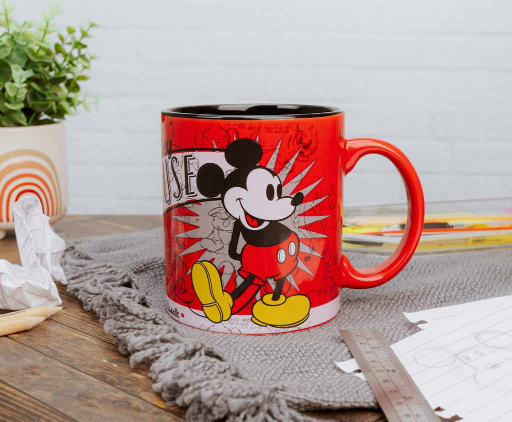 Disney 1928 Vintage Mickey Mouse Ceramic Mug | Holds 20 Ounces