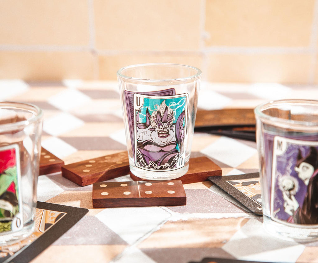 Disney Villains Portraits 1-Ounce Mini Shot Glasses | Set of 4