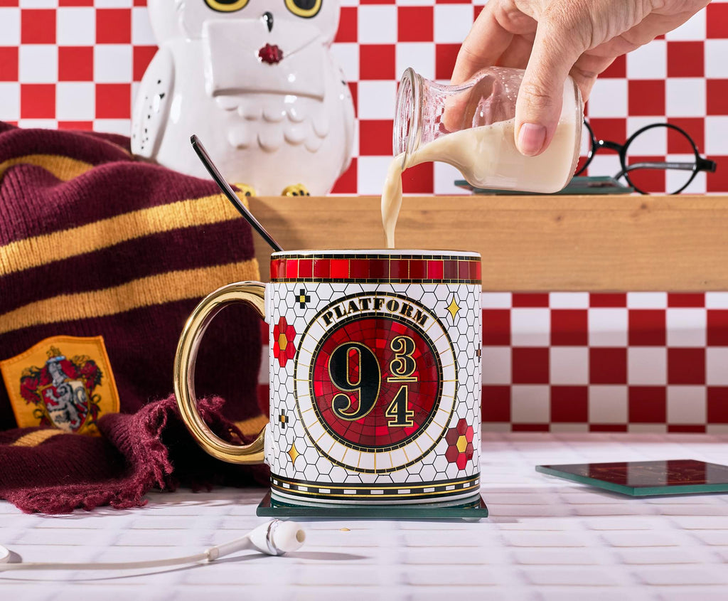 Harry Potter Platform 9 3/4 Electroplated Ceramic Mug | Holds 20 Ounces