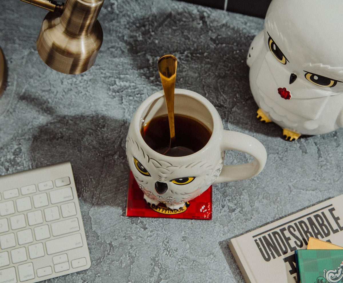 Harry Potter Hedwig Owl 3D Sculpted Ceramic Mug | Holds 20 Ounces