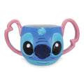 Disney Lilo & Stitch Experiment 626 Face 3D Sculpted Ceramic Mug | 16 Ounces