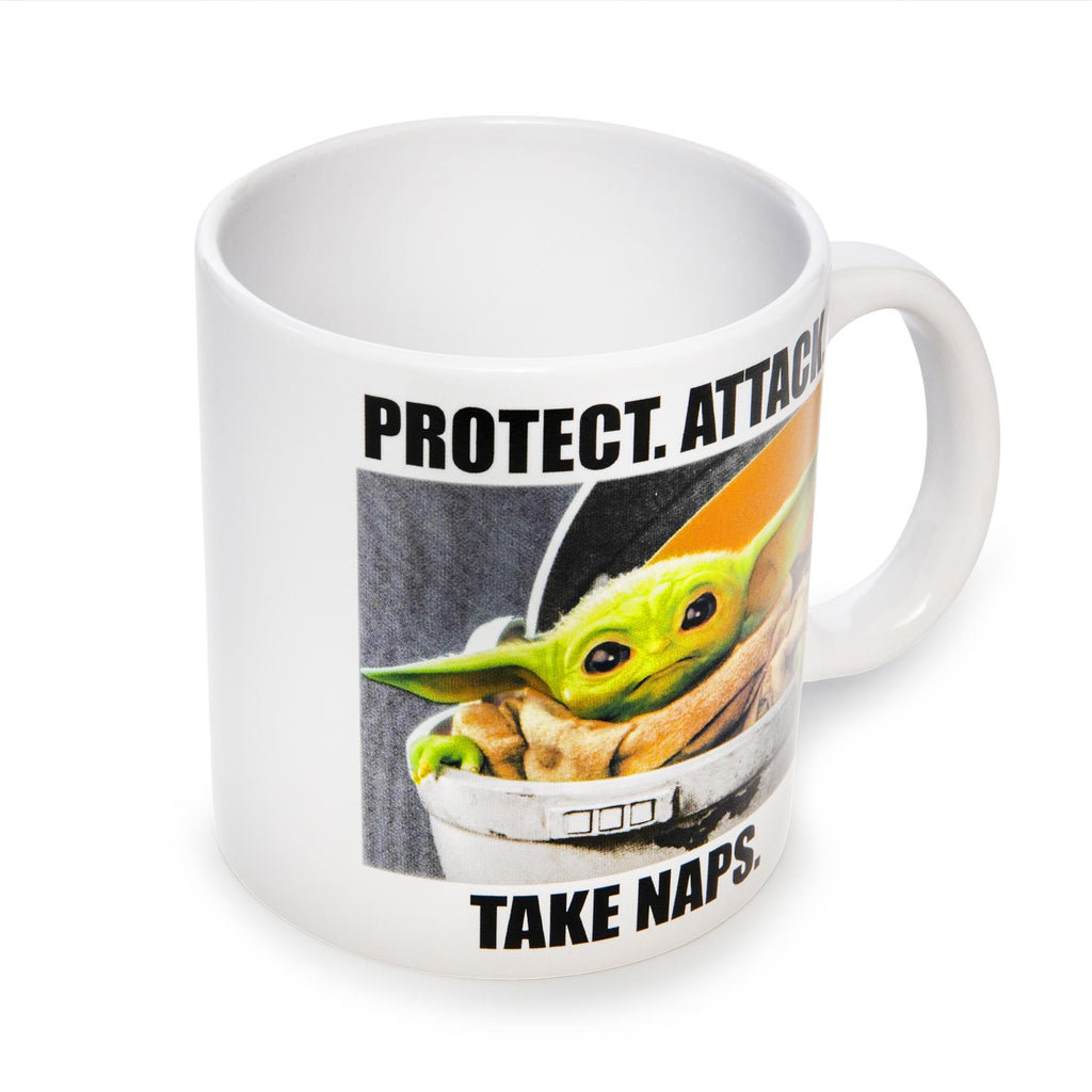 Star Wars: The Mandalorian Grogu Meme Ceramic Mug | Holds 20 Ounces