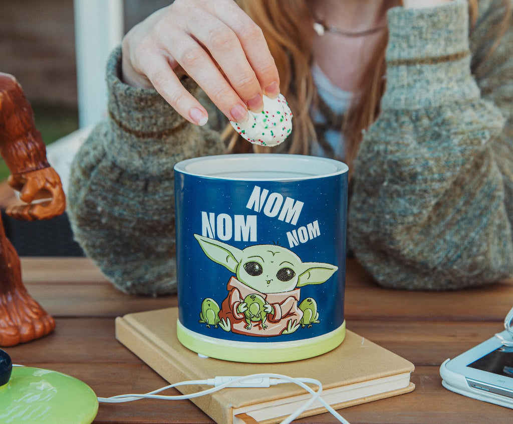 Star Wars: The Mandalorian Grogu "Nom Nom Nom" Frogs Ceramic Cookie Jar