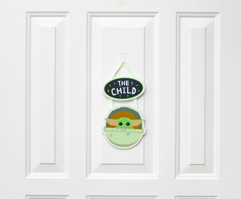 Star Wars: The Mandalorian The Child Hanging Sign Wall Art | 5 x 10 Inches