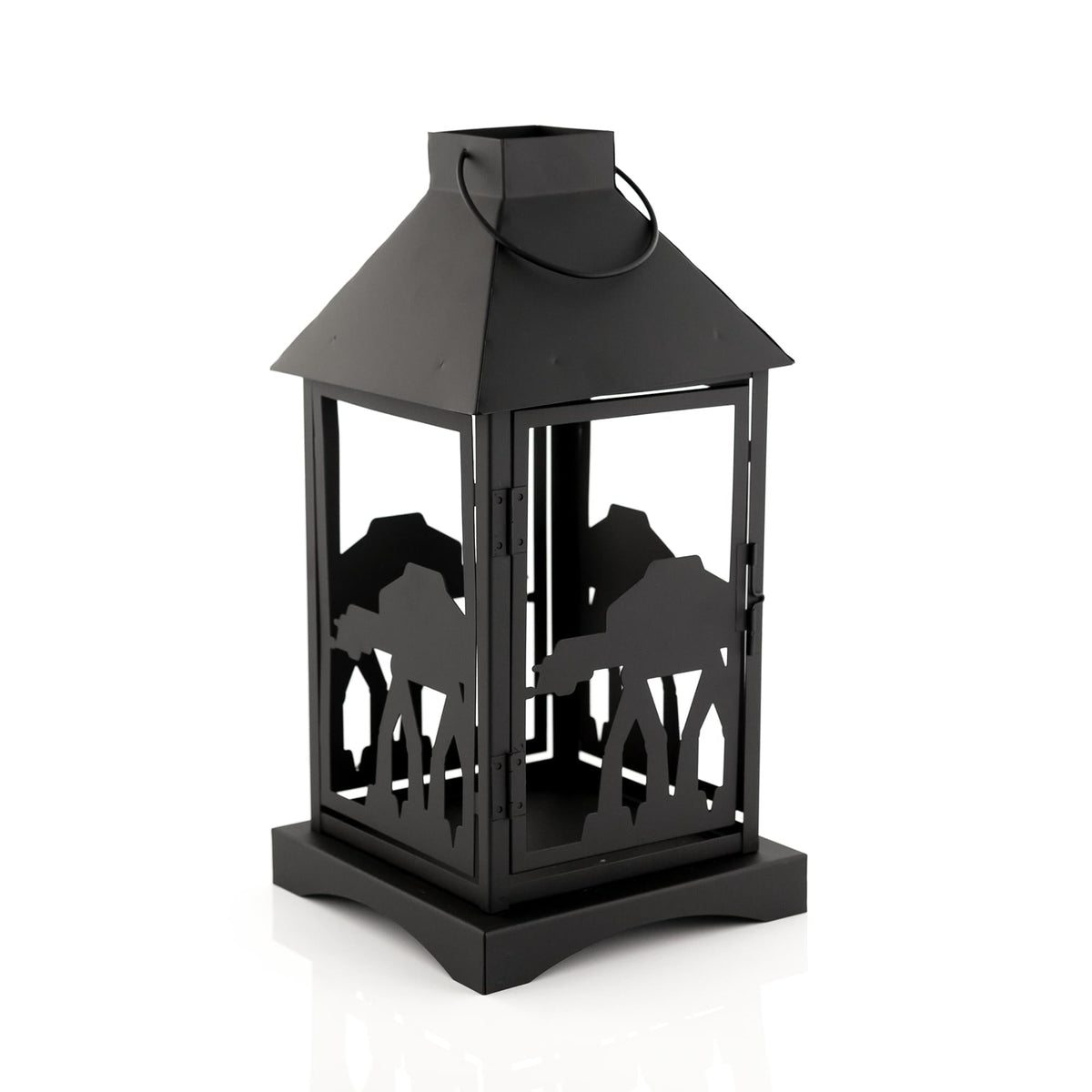Star Wars Black Stamped Lantern | Imperial AT-AT Walker | 14 Inches Tall