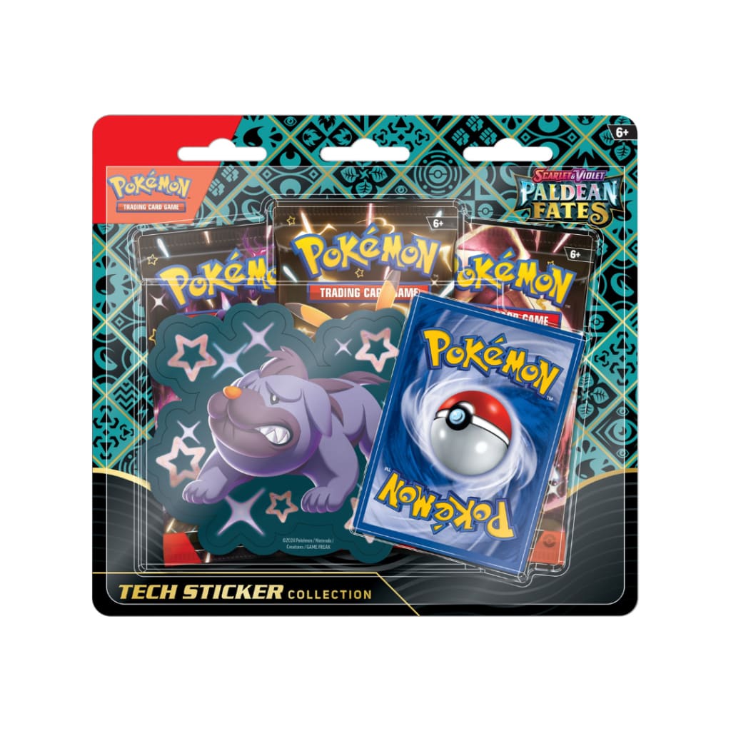 Pokemon Paldean Fates Tech Sticker Collection Maschiff